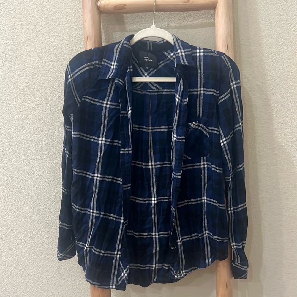 Blue flannel shirt